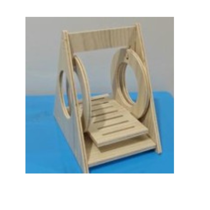Wooden Basket Swing for small pets 13x12x12 cm