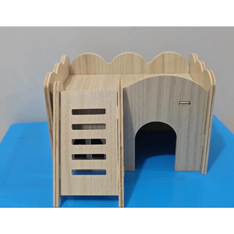 Wooden Mediterranean Bedroom for small pets 15*10.5*10 cm