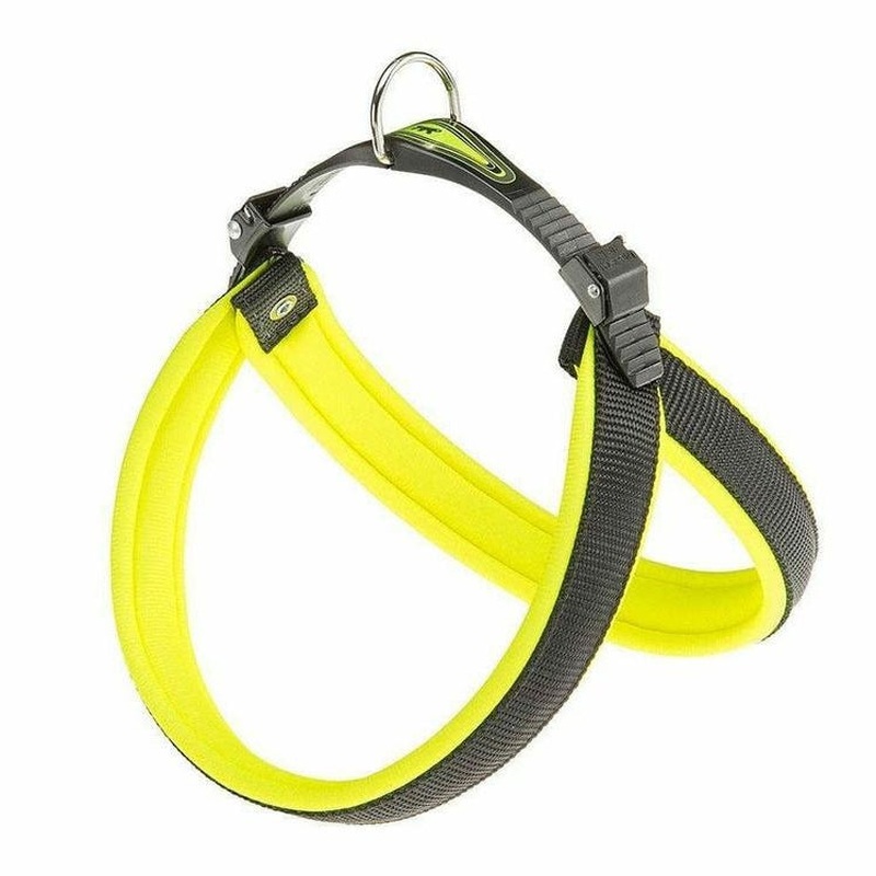 Agila Fluo 7 Yellow Adjustable Dog Harness