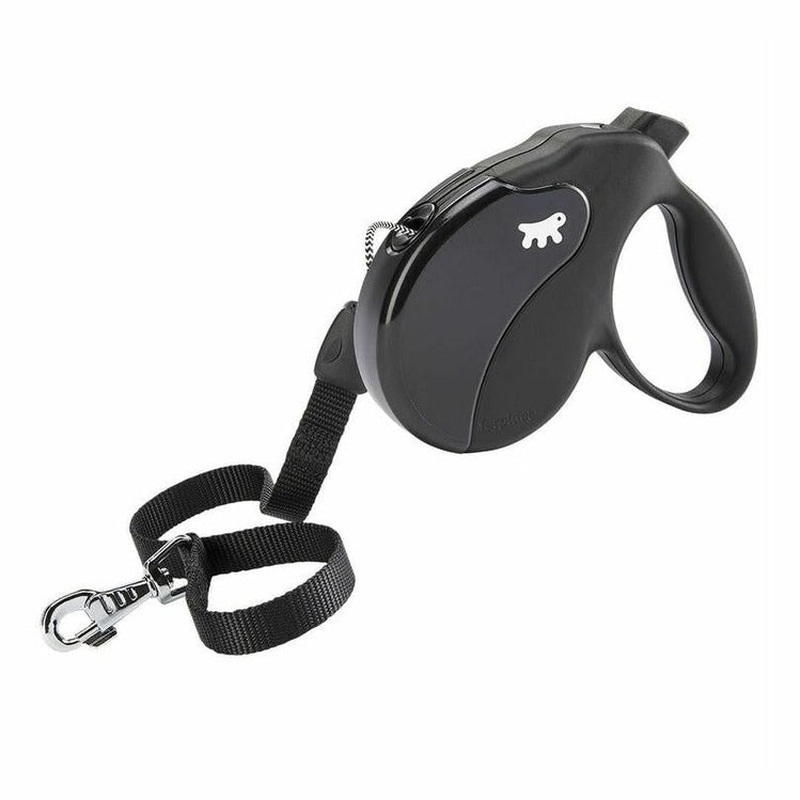 Amigo L Cord Retractable Dog Lead Black