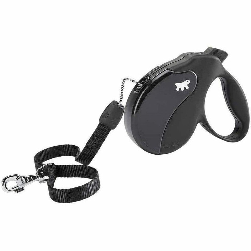Amigo Medium Black Retractable Dog Lead