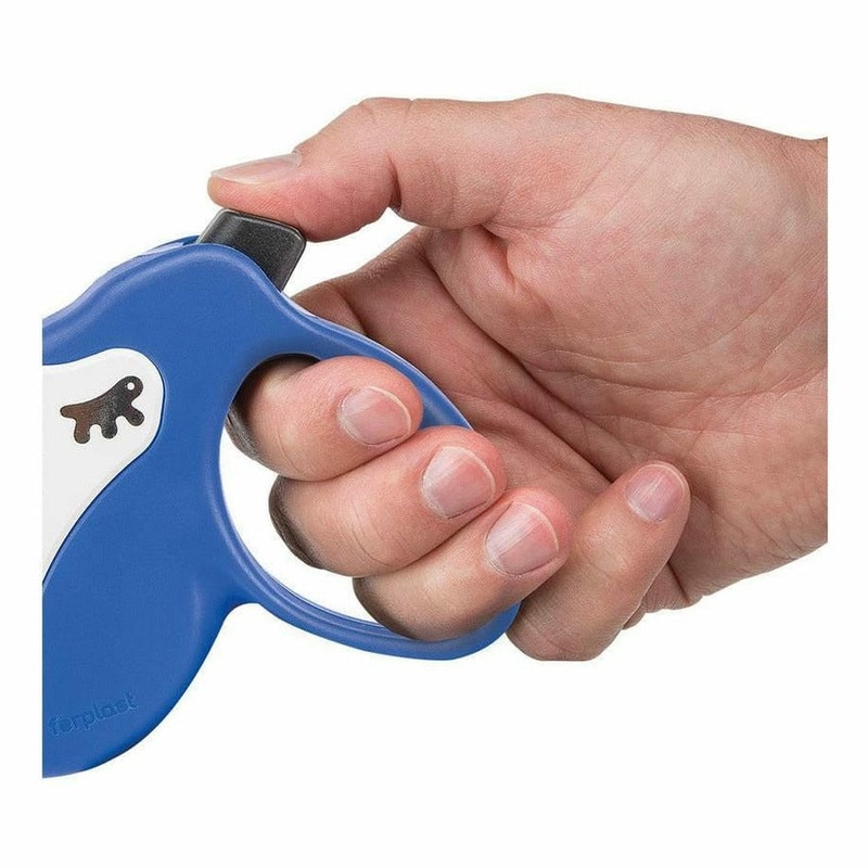 Amigo Mini Beige-Violet Retractable Dog Lead