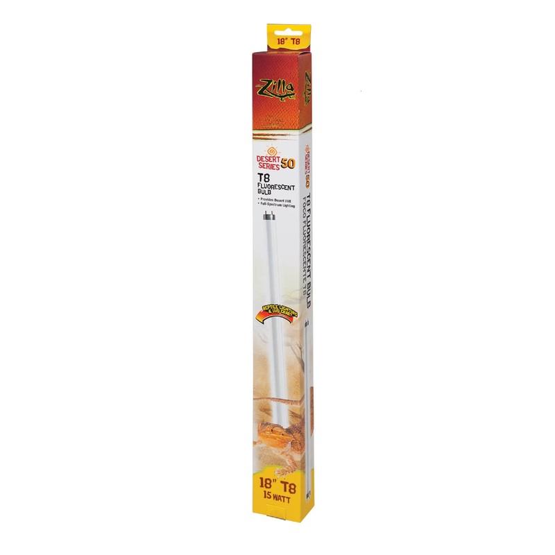 Zilla T8 Fluorescent Bulbs Desert Series 50  15 Watts