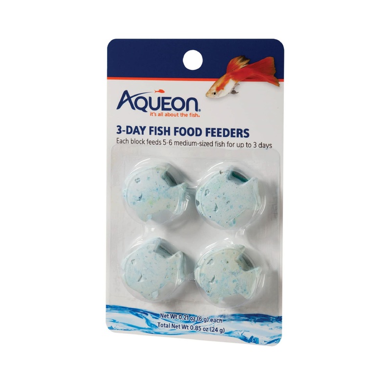 Aqueon 3-Day Fish Food Feeders 4ct