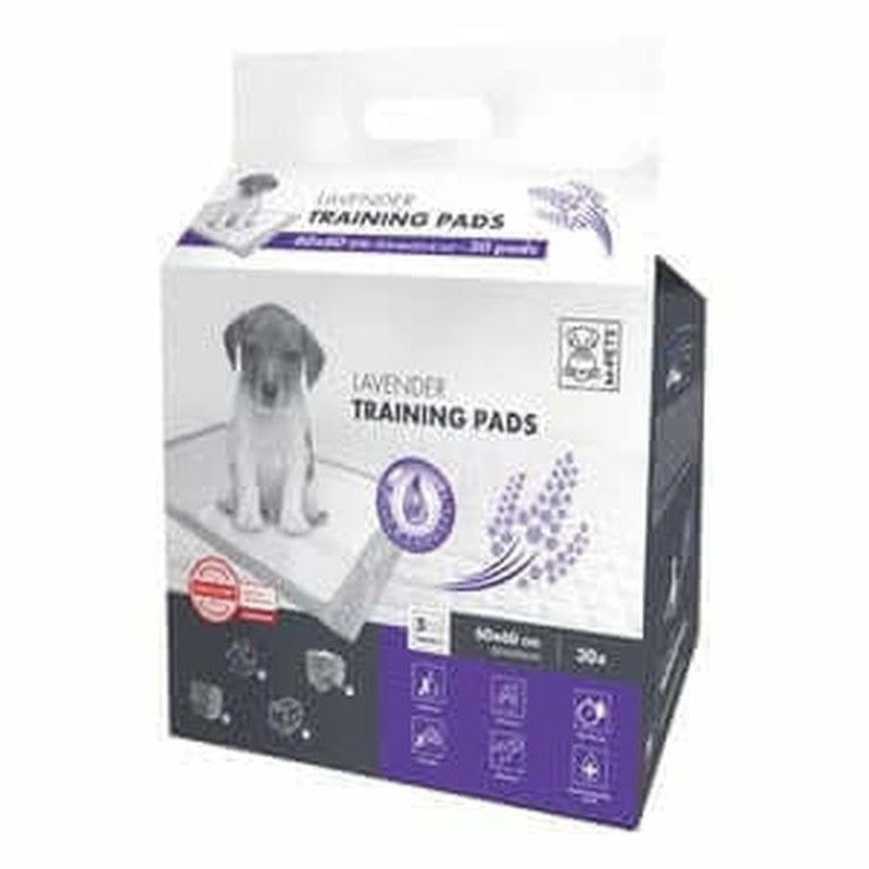 2-LAVENDER 60X60  PUPPY TRAINING PADS 30 WHITE & PURPLE