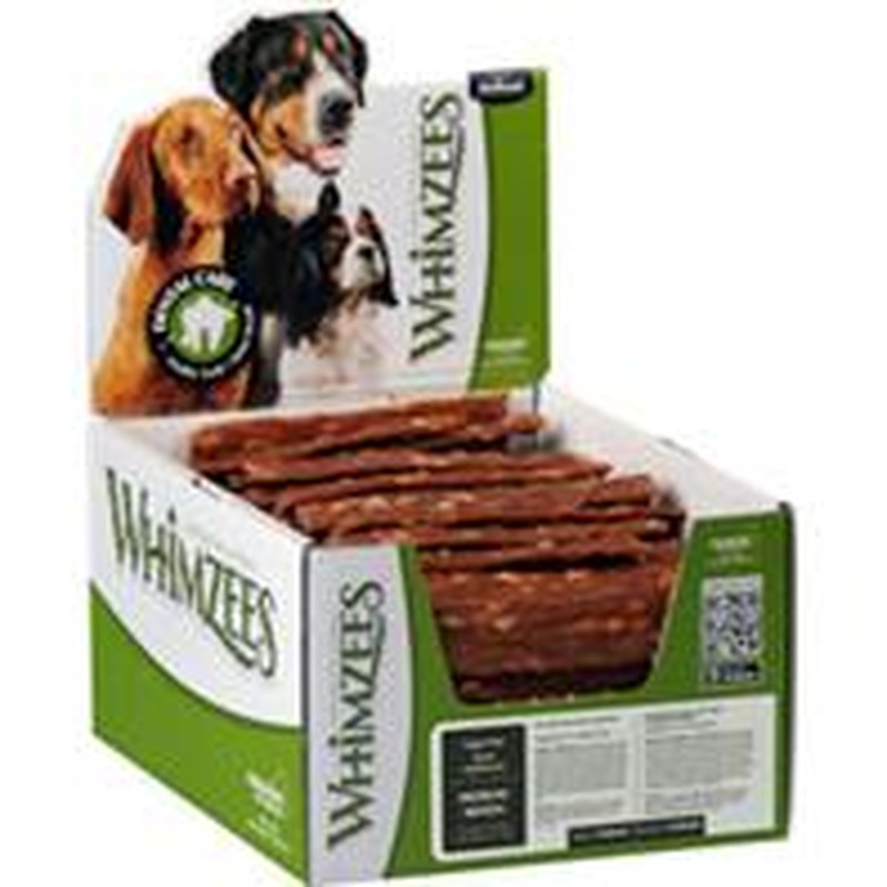Whimzees Veggie Strip Dental Treat - Brown; Medium