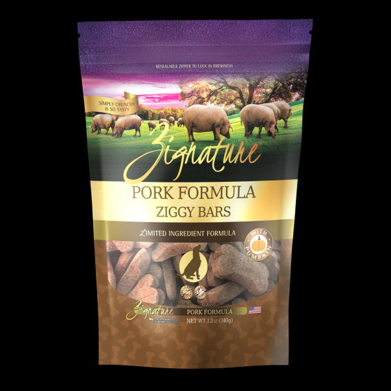 Zignature Pork Formula Biscuit Dog Treat 12oz