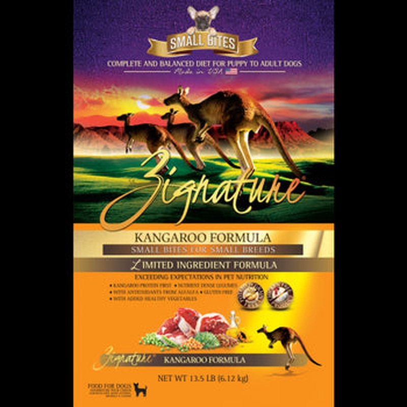 ZG13190 4 lbs Zignature Kangaroo Small Bite Dog Food