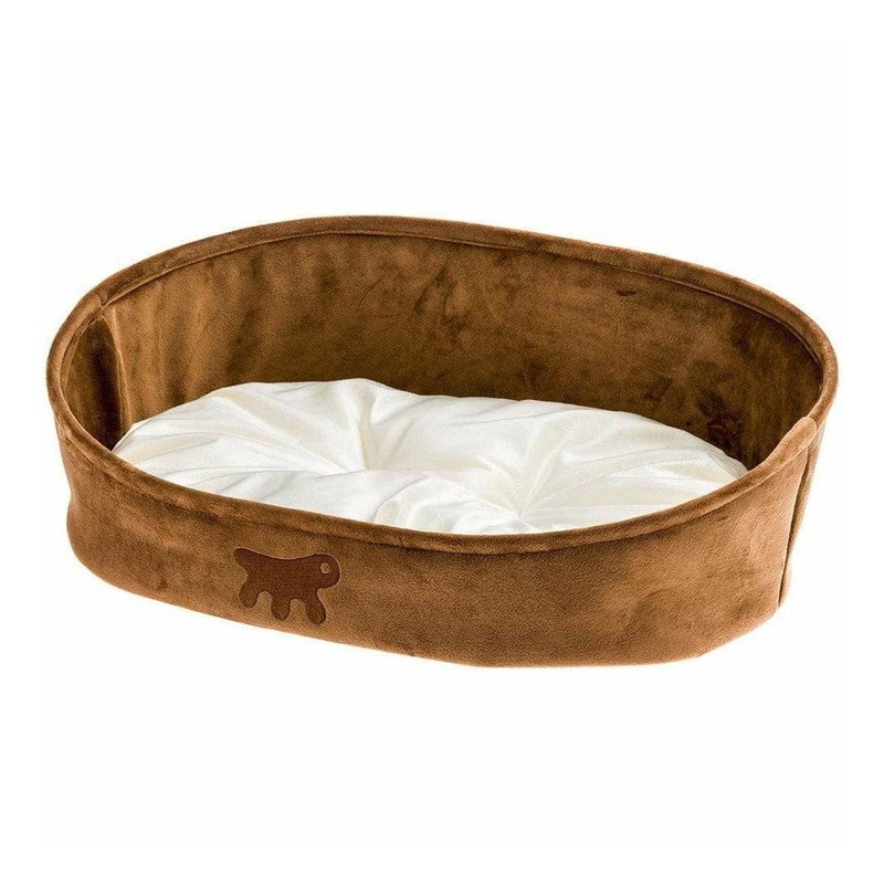 "Laska 55 Pet Bed - Reversible Dog & Cat Bed 55x41x15cm Brown