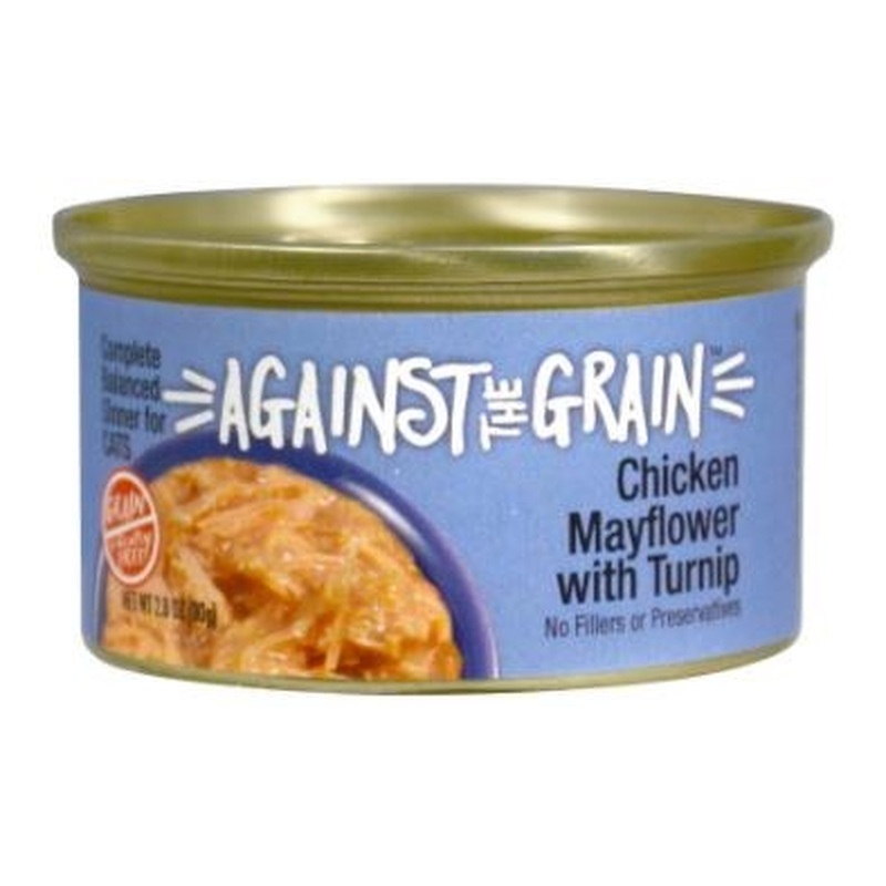 Against the Grain Chicken Mayflower With Turnip Dinner For Cats 24-2.8 oz cans
