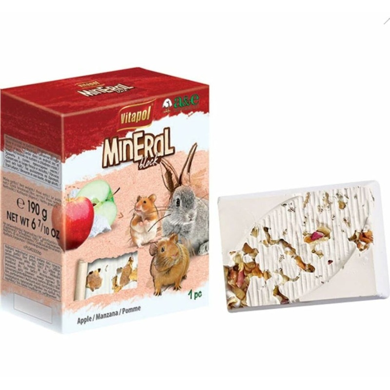 A&E Cage Vitapol Mineral Block for Small Animal Apple Large