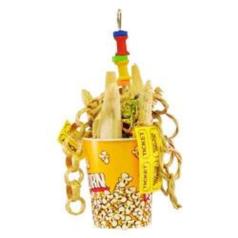 A&E Cage Co Happy Beaks Movie Time Toy, Multicolor