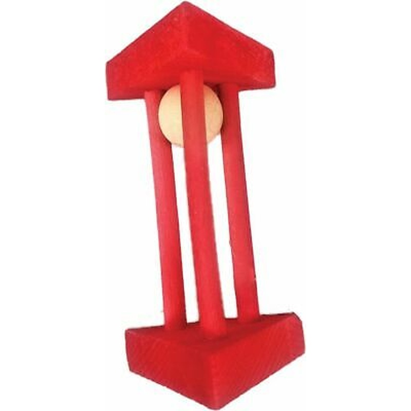 A&E Cage Co Wooden Triangle Puzzle Chew Toy