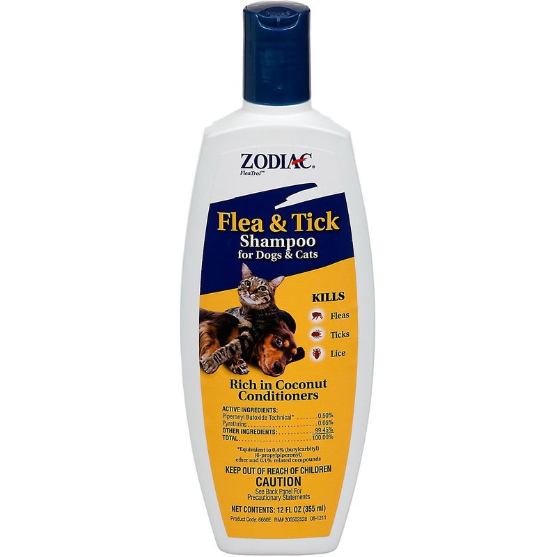 Zodiac Flea & Tick Shampoo for Dogs and Cats  12oz