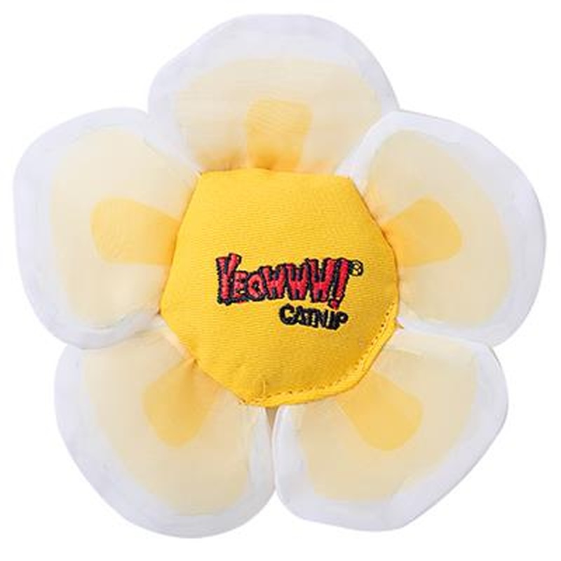 Yeowww! Daisy's Flower Tops White Catnip  Cat Toy