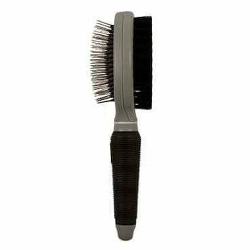 2-In-1 Grooming Brush Small black/grey