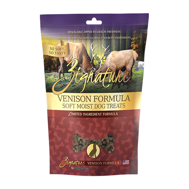 Zignature 4oz Soft Treats Venison