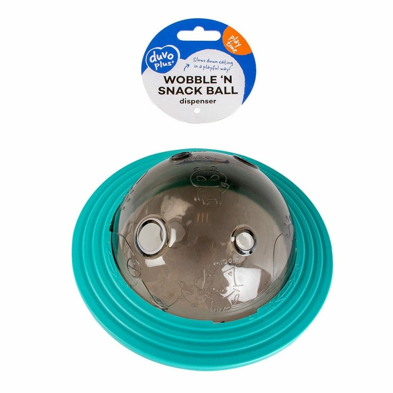 Wobble n snack ball 16,5x16,5x11cm blue