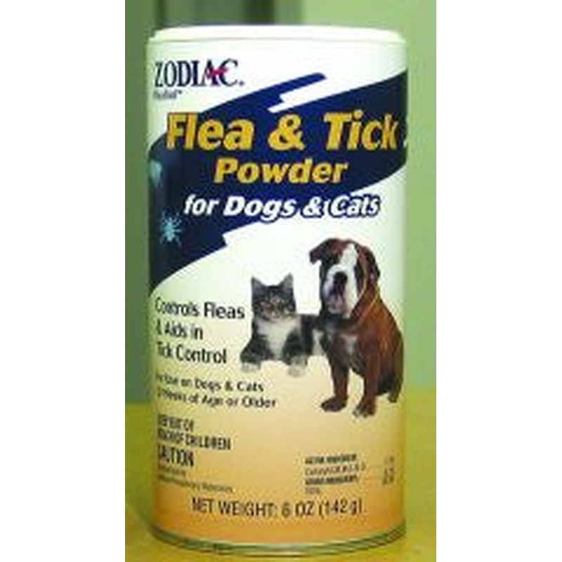 Zodiac Flea & Tick Powder for Dogs and Cats 6oz