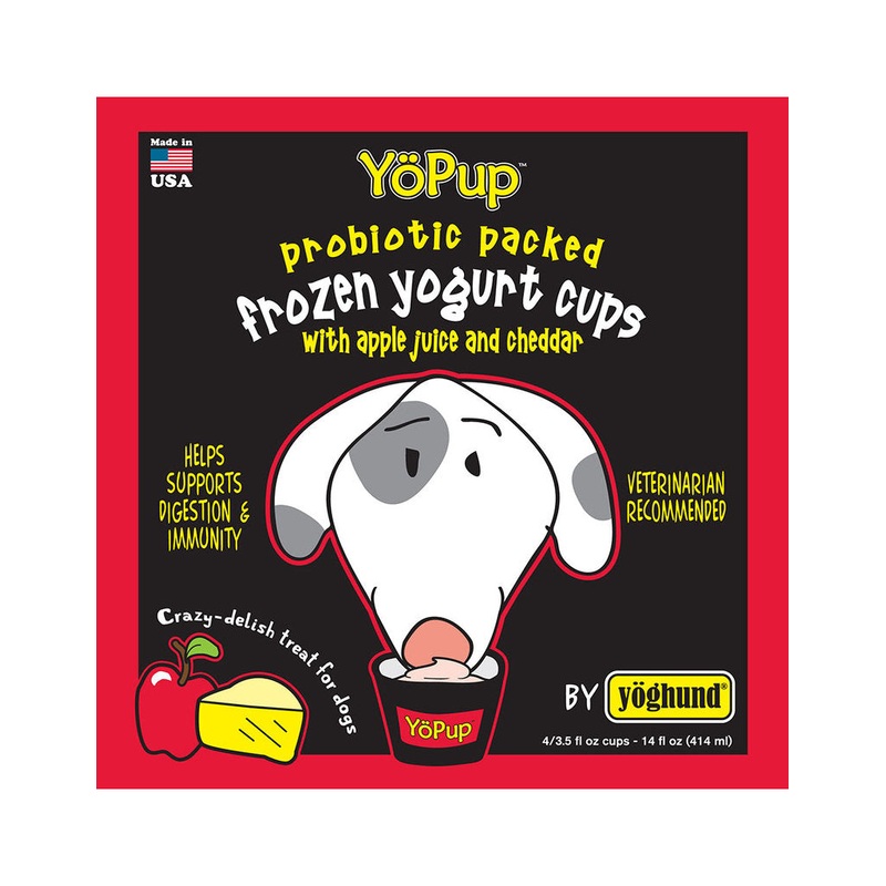 Yoghund All Natural Apple Cheddar Frozen Yogurt Cups 4pk