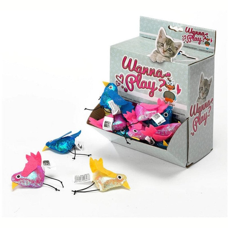 Wanna Play Bird Crinkle Paper 8x6cm