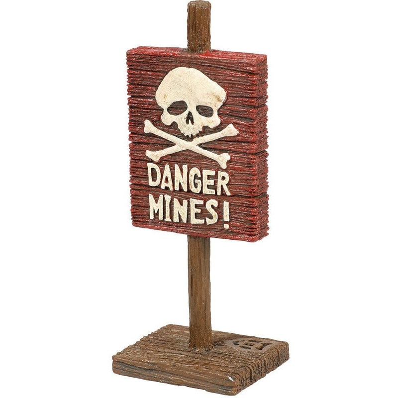 Warning sign - Danger Mines 4x3,2x10,1CM