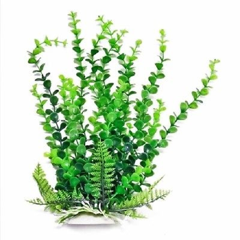 AQUATOP PD-BH35 20 Inch Bacopa-like Aquarium Plant with Weighted Base