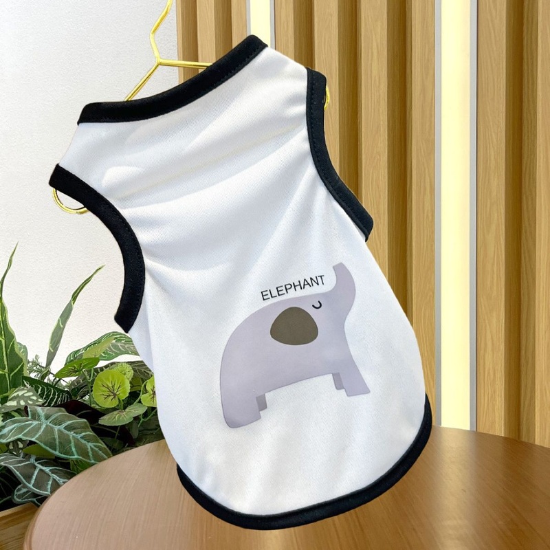 White Elephant Print Pet Clothes
