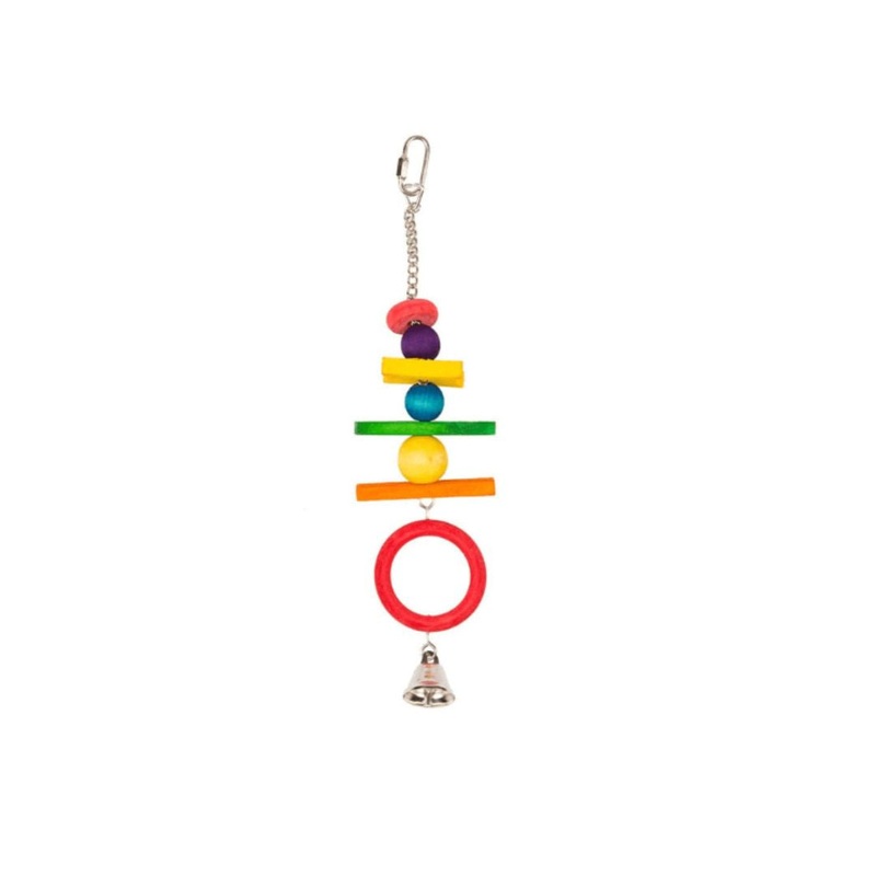 Acrobate With Colourful Wooden Cubes 38cm