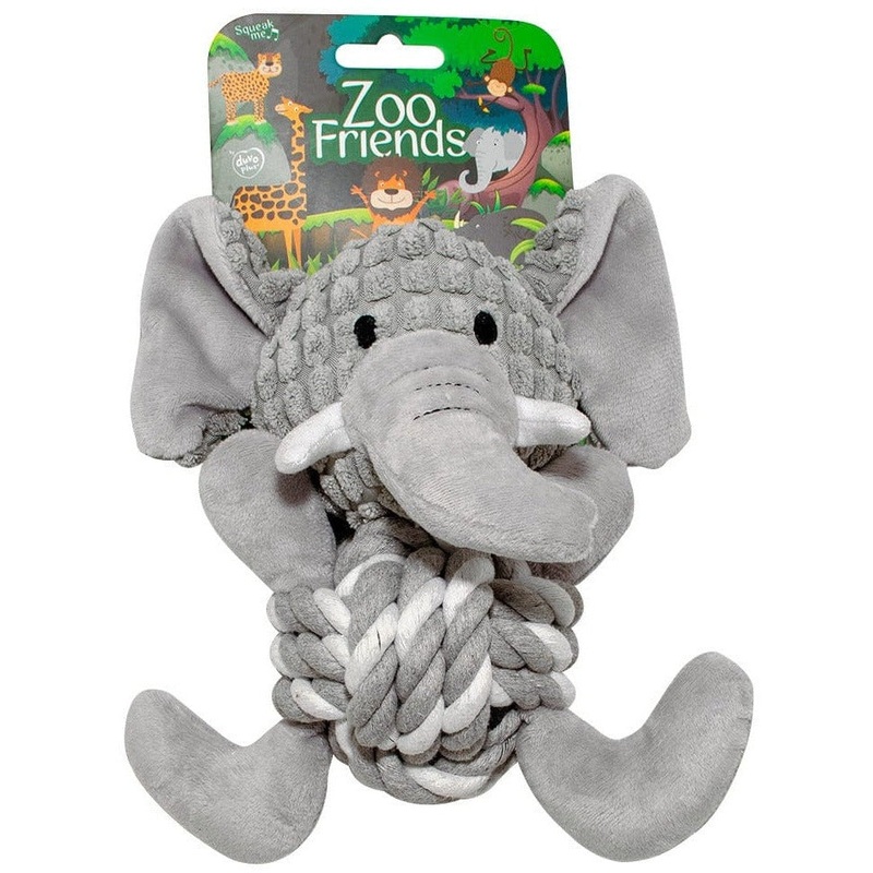 Zoo friends Elsa elephant ball 18x19x12cm grey