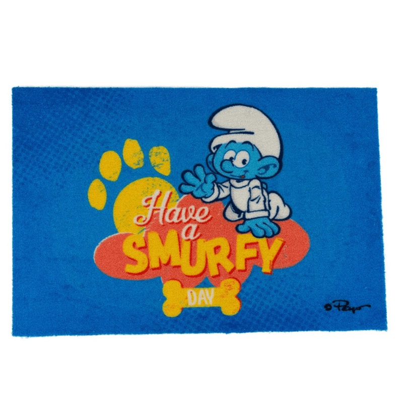Baby smurf floor mat 60x40x0,6cm