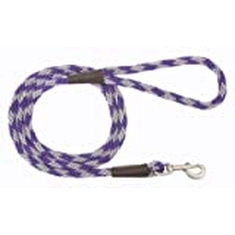 Amethyst:The Mendota Snap leash is the perfect solution for exercise walking and training in the parkMatches our double braid collars and double braid jar collars perfectlyOil tanned splicesAll brass hardware"
