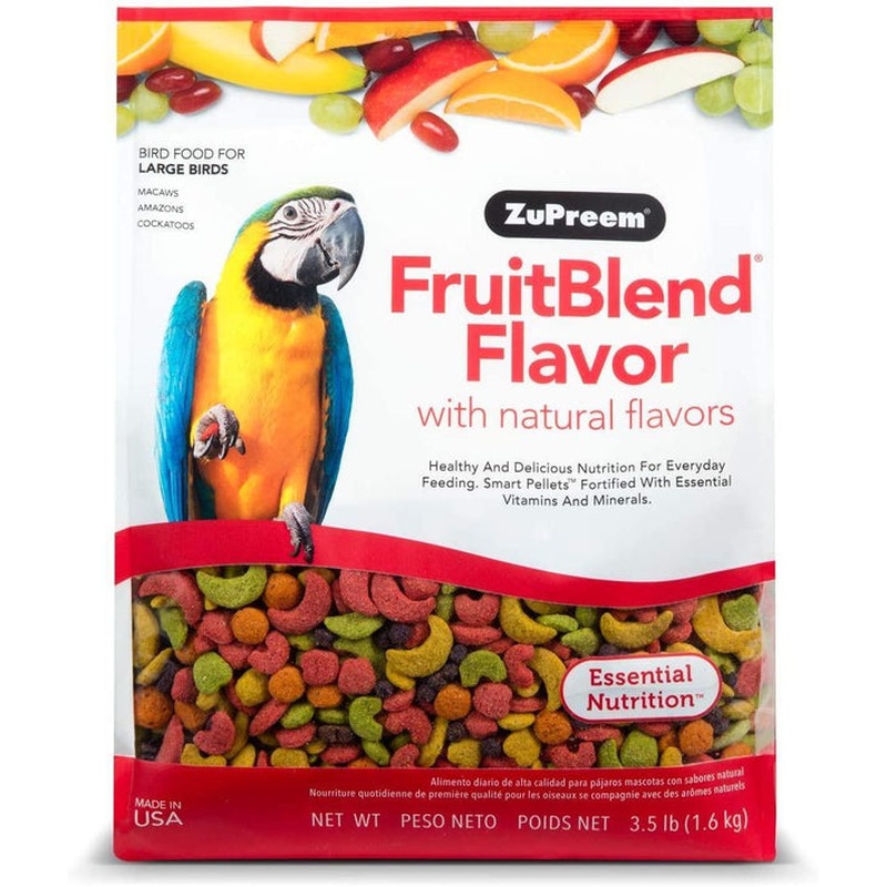 ZuPreem FruitBlend Flavor Bird Food for Large Birds 3.5lb