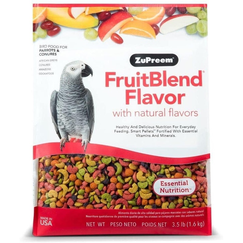 ZuPreem FruitBlend Flavor Bird Food for Parrots & Conures 3.5lb