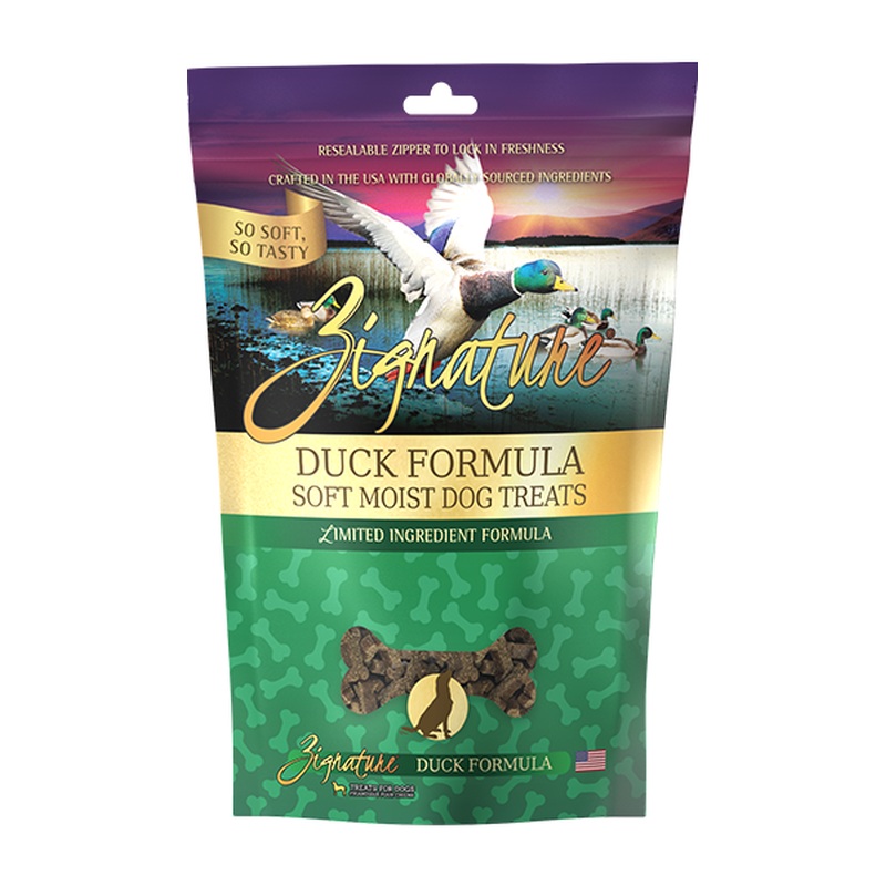 Zignature 4oz Soft Treats Duck