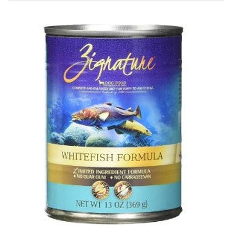 ZIGNATURE Canned Dog Food Whitefish 13 oz
