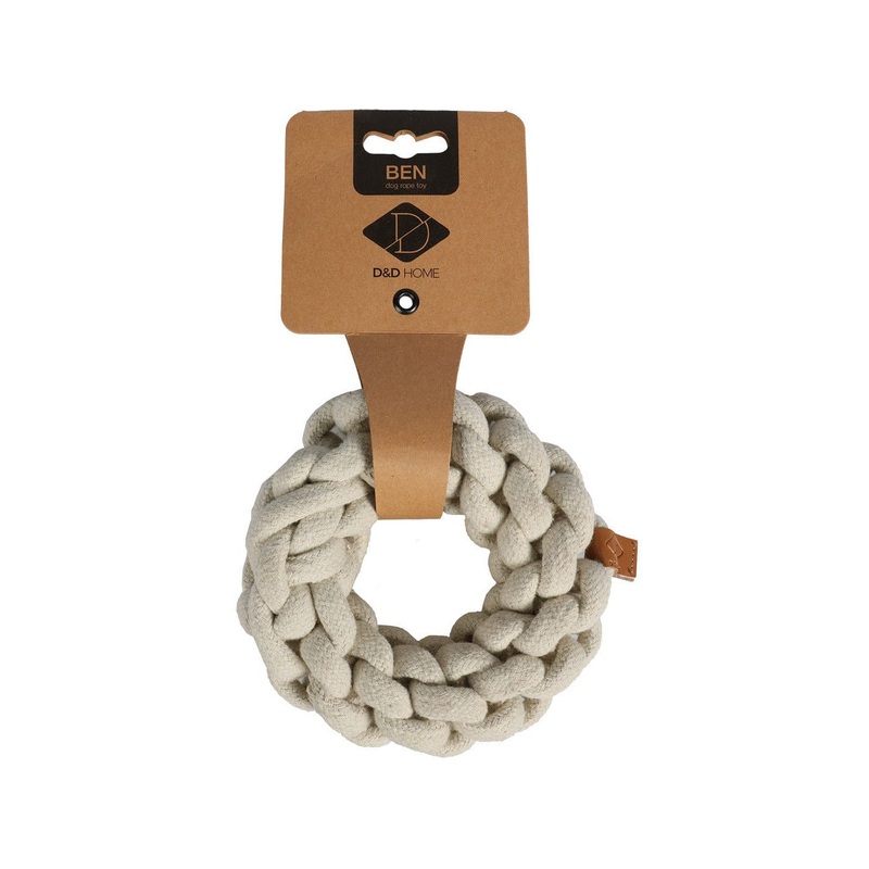 Ben Braided Ring 19Cm/10Mm Beige