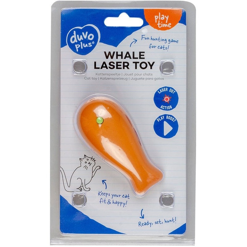 Whale Laser Cat Toy 8X4X4Cm Mixed Colors