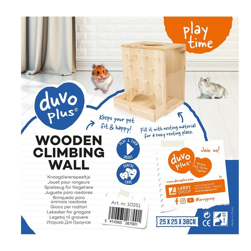 Wooden Climbing Wall 25X25X30Cm