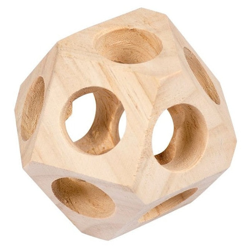 Wooden Play Ball 10X10X10Cm