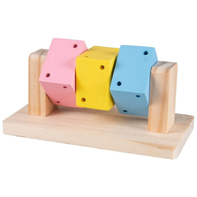 Wooden Spinning Cubes 14X7,5X6,5Cm Multicolour