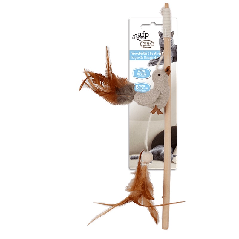 AFP Classic Comfort - Wood & Bird Feather Wand