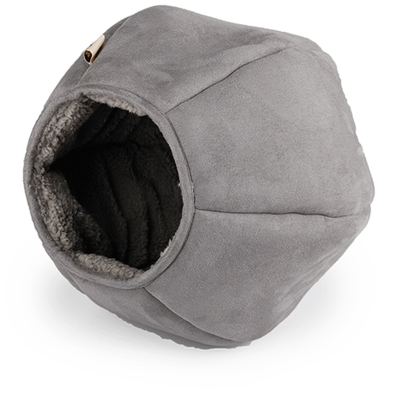 AFP Grey Heat Cave  Snug Cat Bed