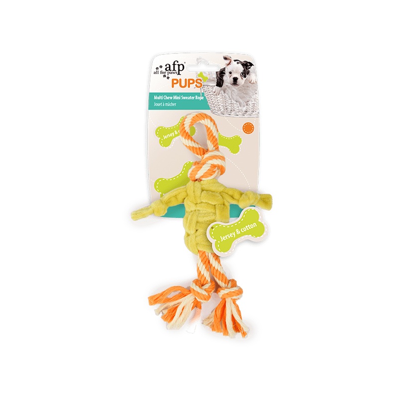 AFP Pups-Multi Chew Mini Sweater Rope