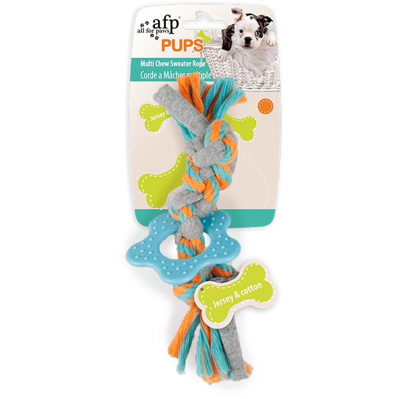 AFP Pups-Multi Chew  Sweater Rope