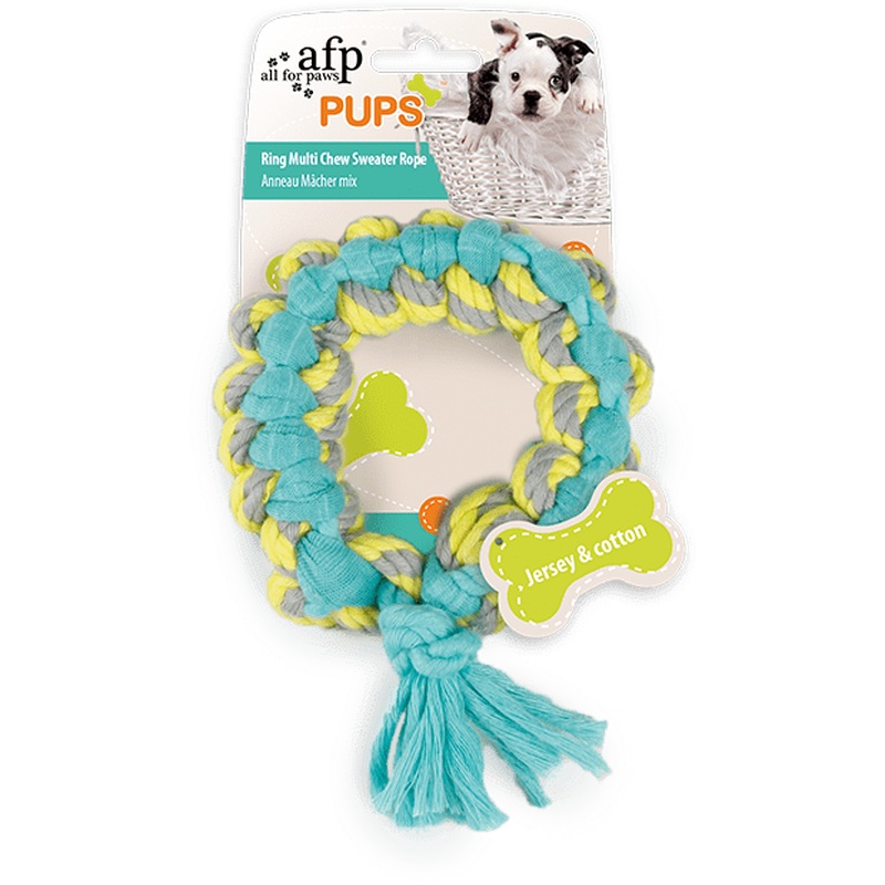 AFP Pups-Ring Multi Chew Sweater Rope