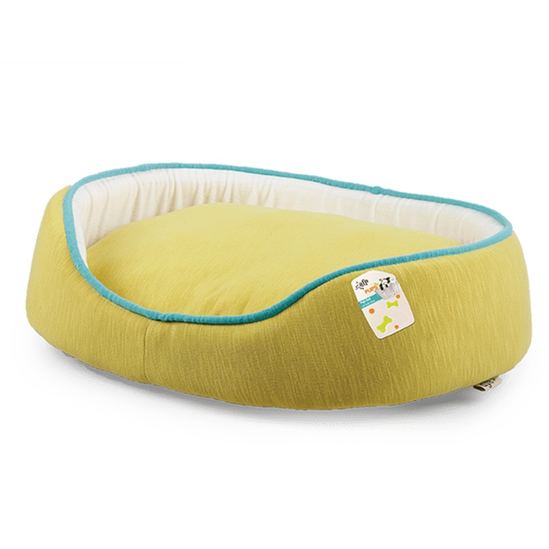 AFP Yellow Puppy Bed  Small Dog Cushion
