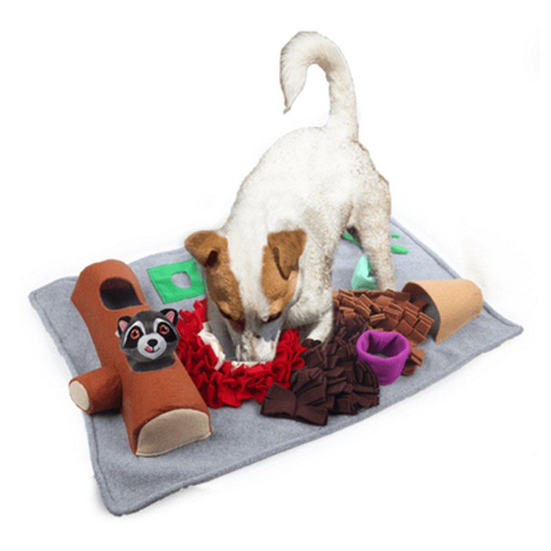 AFP Dig It-Fluffy Mat With Reccoon Toy
