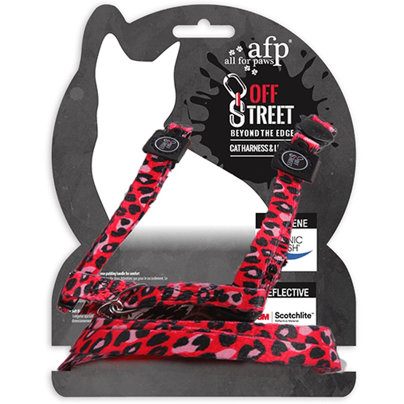 AFP Off Street - Cat Harness & Leash Set - Leopard
