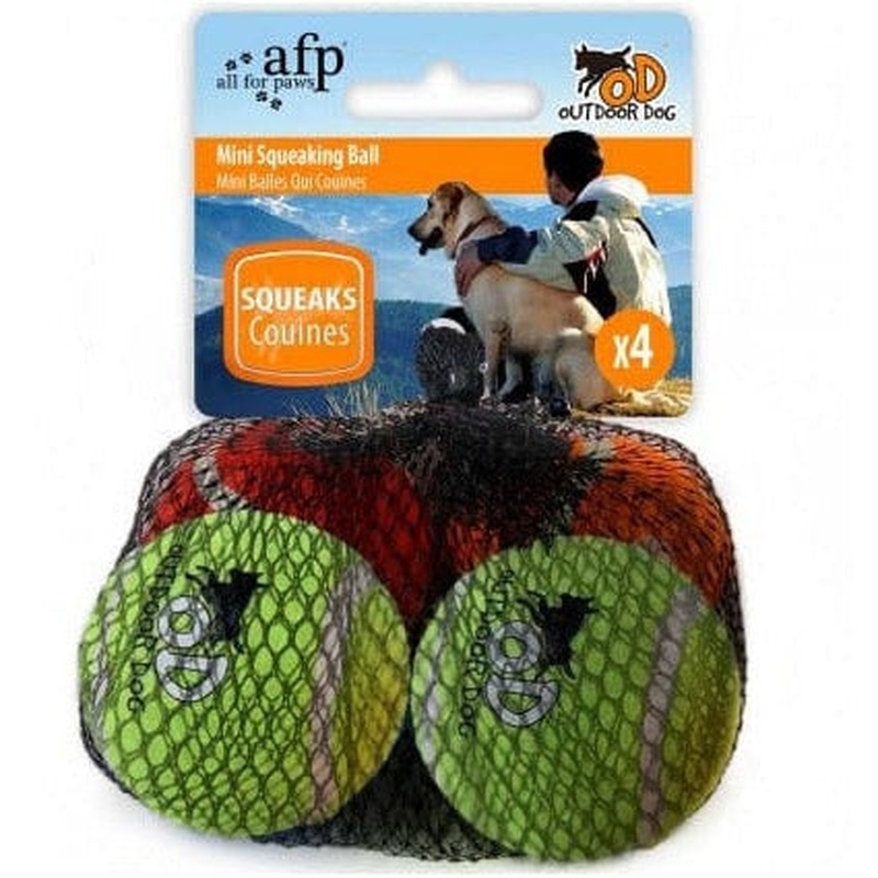 AFP Outdoor - Mini Squeaking Tennis Ball 4 pk